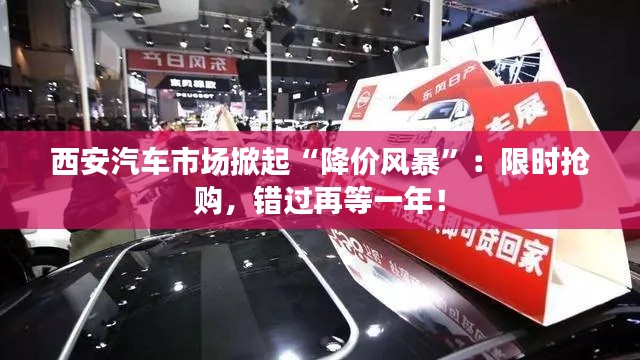 西安汽车市场掀起“降价风暴”：限时抢购，错过再等一年！