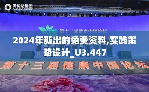 2024年新出的免费资料,实践策略设计_U3.447