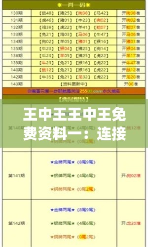 王中王王中王免费资料一：连接梦想与实现的桥梁