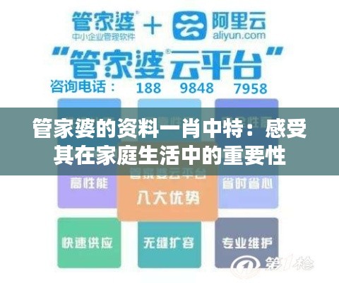 管家婆的资料一肖中特:感受其在家庭生活中的重要性