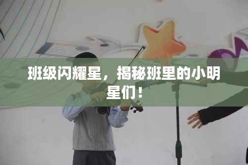 班级闪耀星,揭秘班里的小明星们!