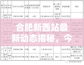 合肥新西站最新动态揭秘，今日要闻一网打尽！