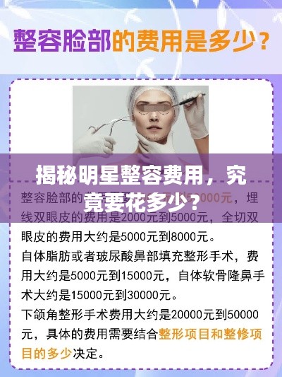 揭秘明星整容费用，究竟要花多少？