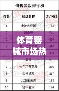 体育器械市场热销榜单TOP10，销量排名大揭秘！